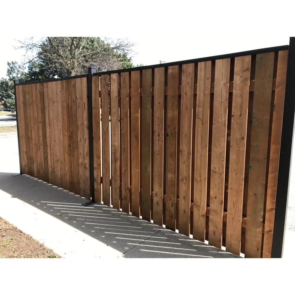 Slipfence 3 in. x 2 in. x 92.5 in. Black Aluminum Cap Rail for the Top of Slip Fence Vertical Fence System, photo 9 of 11