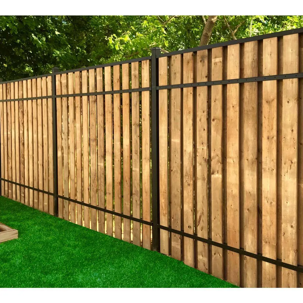 Slipfence 4 in. x 4 in. x 124 in. Black Aluminum Fence Post Includes Post Cap, photo 10 of 11