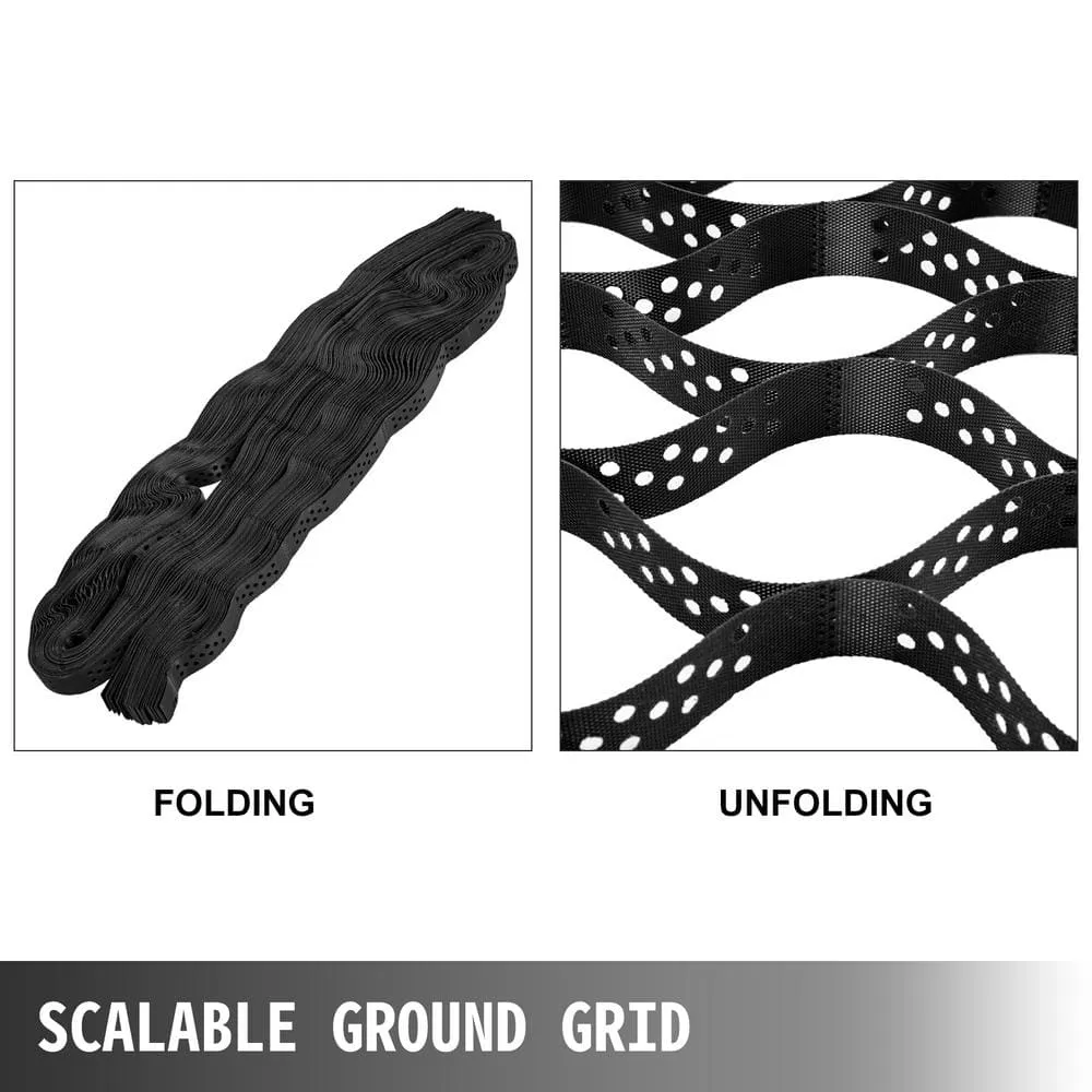 SVOPES Gravel Grid 9 ft. W x 17 ft. L x 2 in. H Geocell Ground Grid 1885LBS Per Sq Patio Plastic Grid Paver for Slope Driveways, photo 4 of 8