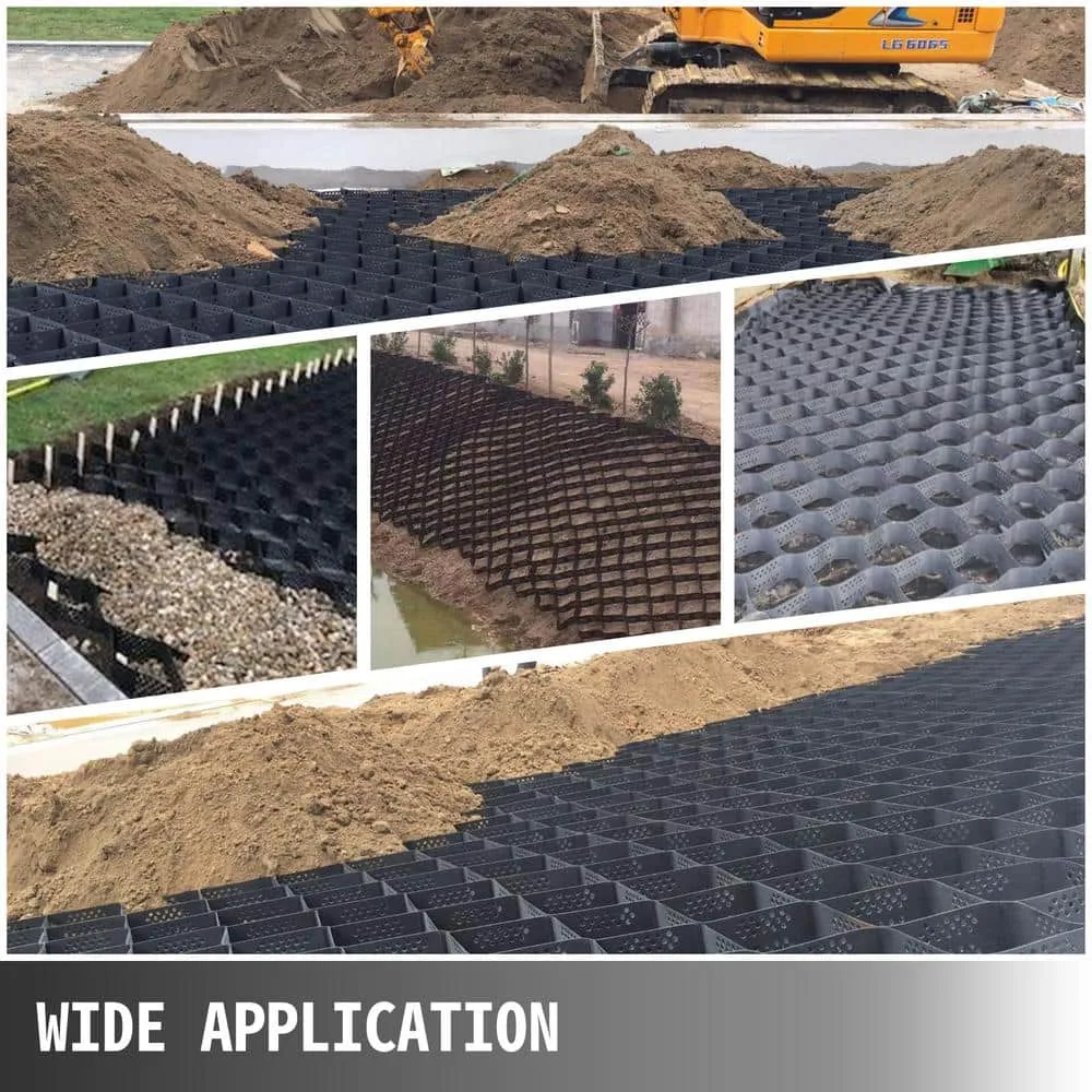 SVOPES Gravel Grid 9 ft. W x 17 ft. L x 2 in. H Geocell Ground Grid 1885LBS Per Sq Patio Plastic Grid Paver for Slope Driveways, photo 7 of 8