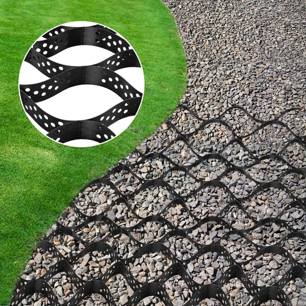 SVOPES Gravel Grid 9 ft. W x 17 ft. L x 2 in. H Geocell Ground Grid 1885LBS Per Sq Patio Plastic Grid Paver for Slope Driveways, photo 2 of 8