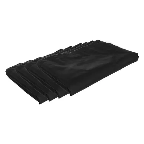 Large Heavy-Duty Black Nylon Drawstring Laundry Bag 2-Pack