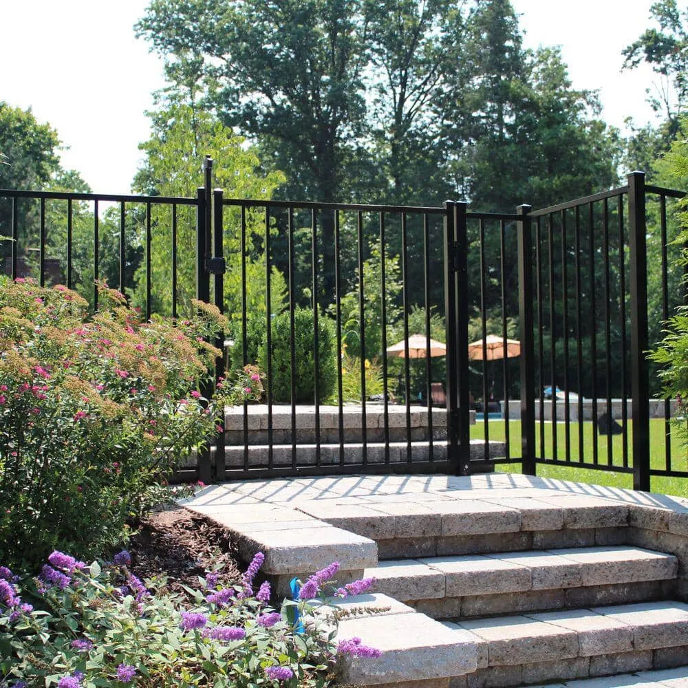 TuffBilt Dillon 2 in. x 2 in. x 70 in. Black Aluminum Fence Corner Post, photo 2 of 7
