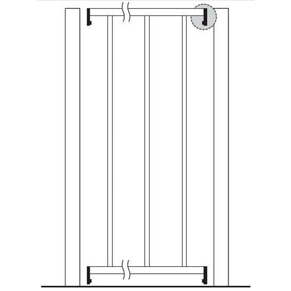 US Door and Fence Pro Series 32 in. H x 8 ft. W Spaced Bar Flat Metal Fence Panel, photo 6 of 7