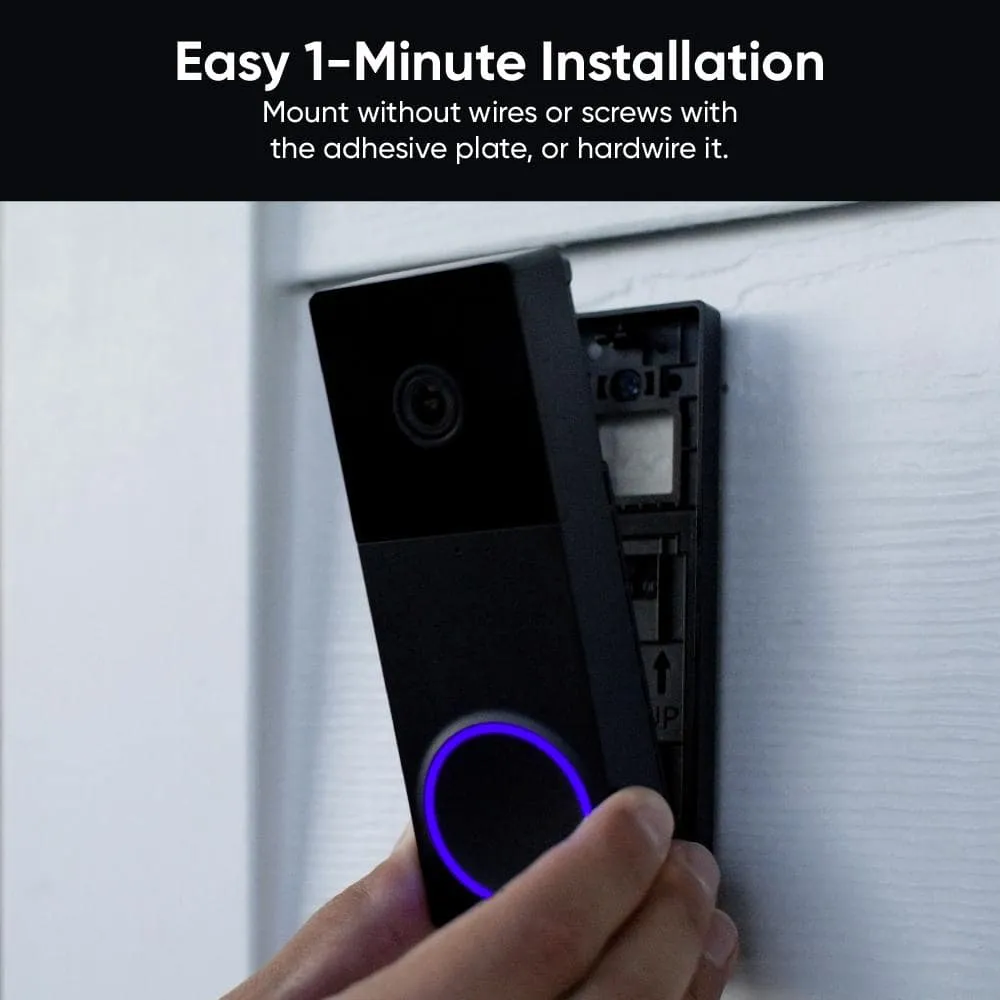 Wyze Wireless Duo Cam Video Doorbell (with Chime), Battery Powered, 2K Full HD Video, 2 Cameras, 2-Way Audio, Night Vision, photo 11 of 13