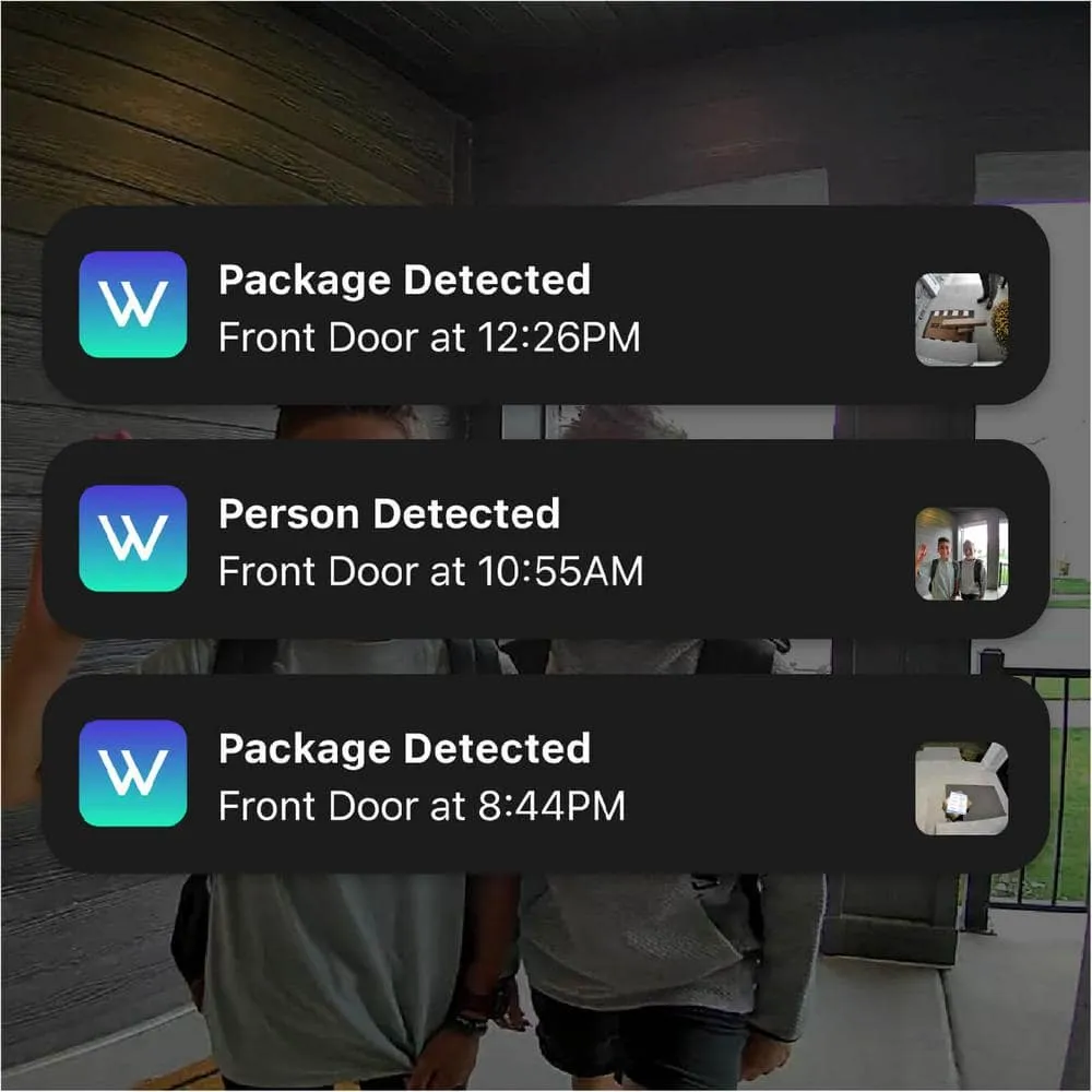 Wyze Wireless Duo Cam Video Doorbell (with Chime), Battery Powered, 2K Full HD Video, 2 Cameras, 2-Way Audio, Night Vision, photo 8 of 13