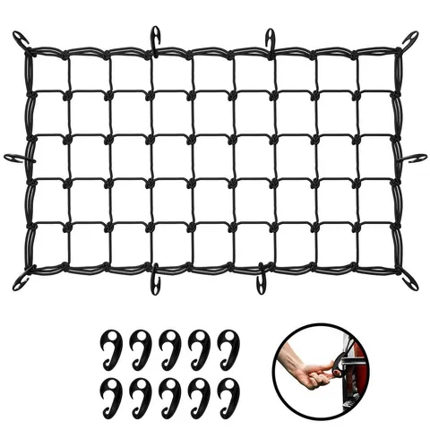 20 × 36 in Heavy-Duty Bungee Cargo Net - Stretches to 42 × 74 in