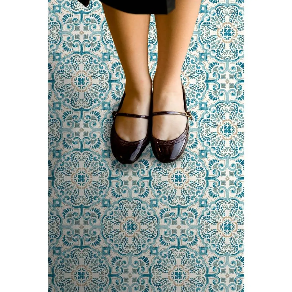 FloorPops Fontaine Peel and Stick Floor Tiles, 12 in. x 12 in., 20 Tiles (20 sq. ft.), photo 3 of 6