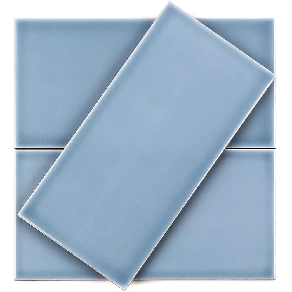 Ivy Hill Tile Magnitude Blue 4 in. x 8 in. x 7.5mm Polished Ceramic Subway Wall Tile (68 pieces / 14.63 sq. ft. / box), photo 3 of 8