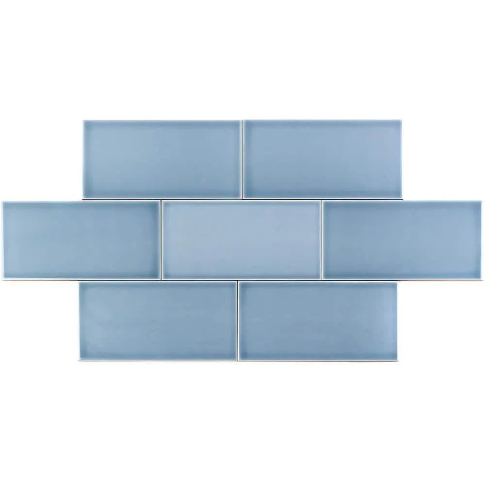 Ivy Hill Tile Magnitude Blue 4 in. x 8 in. x 7.5mm Polished Ceramic Subway Wall Tile (68 pieces / 14.63 sq. ft. / box), photo 7 of 8