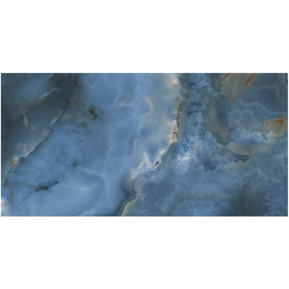 Ivy Hill Tile Jume Onyx Blue 23.62 in. x 47.24 in. Polished Porcelain Floor and Wall Tile (15.49 sq. ft./Case), photo 4 of 8