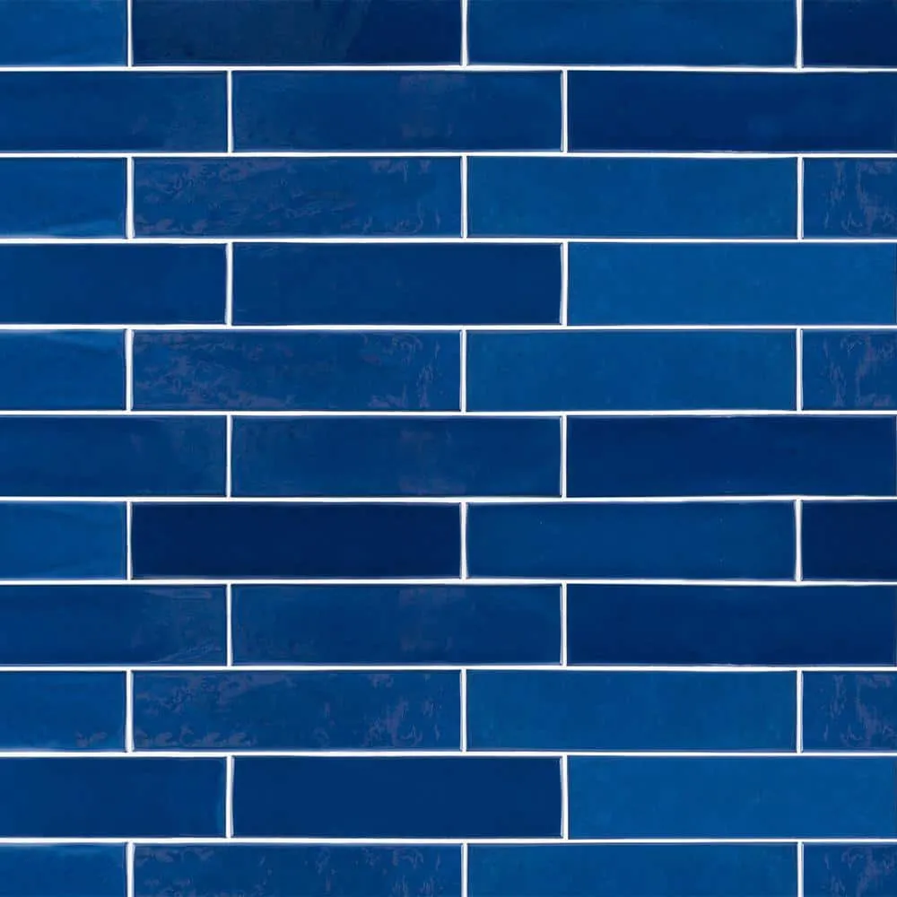 Jeffrey Court Galaxy Blue 3 in. x 12 in. Glossy Textured Ceramic Wall Tile (5.5 sq. ft. / Case), photo 2 of 4