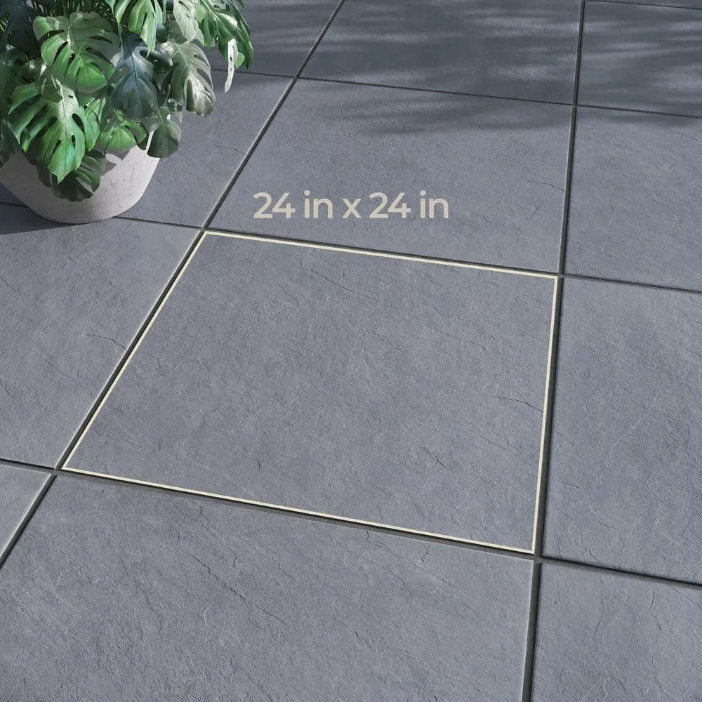 Bluestone Natural Cleft 24 x 24 x 0.75 in. Stone-Look Porcelain Paver, photo 3 of 7