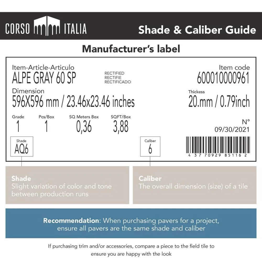 Bluestone Natural Cleft 24 x 24 x 0.75 in. Stone-Look Porcelain Paver, photo 6 of 7