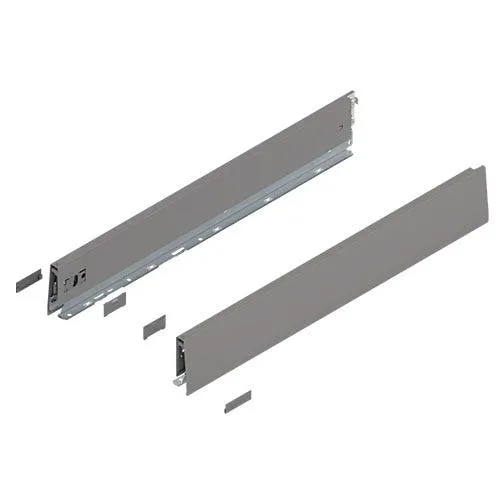 Blum MERIVOBOX BLUMOTION Drawer Profile Set M Height, 11-24 in., Indium Gray or Silk White, photo 2 of 12