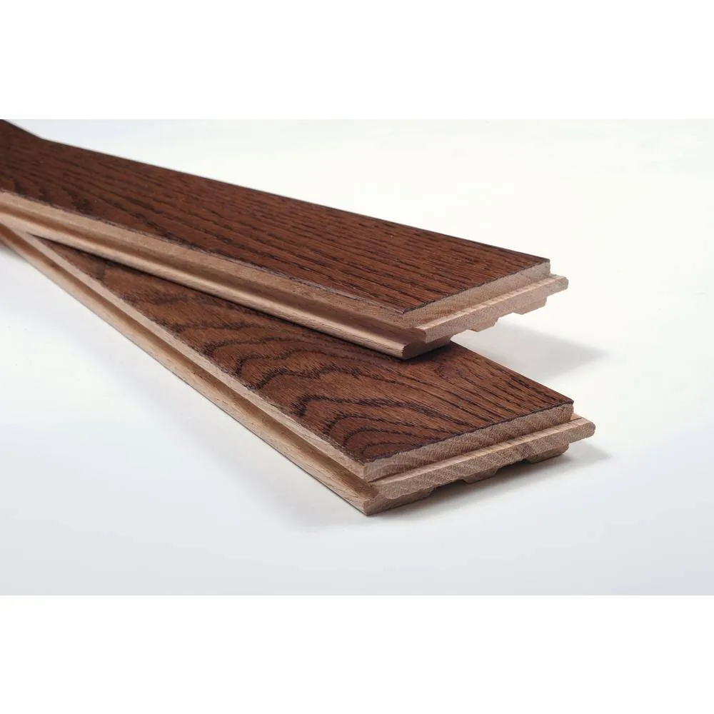 Blue Ridge Hardwood Flooring Bourbon Oak 3/4 in. T x 2-1/4 in. W Smooth Solid Hardwood Flooring (24 sq.ft./case), photo 8 of 9