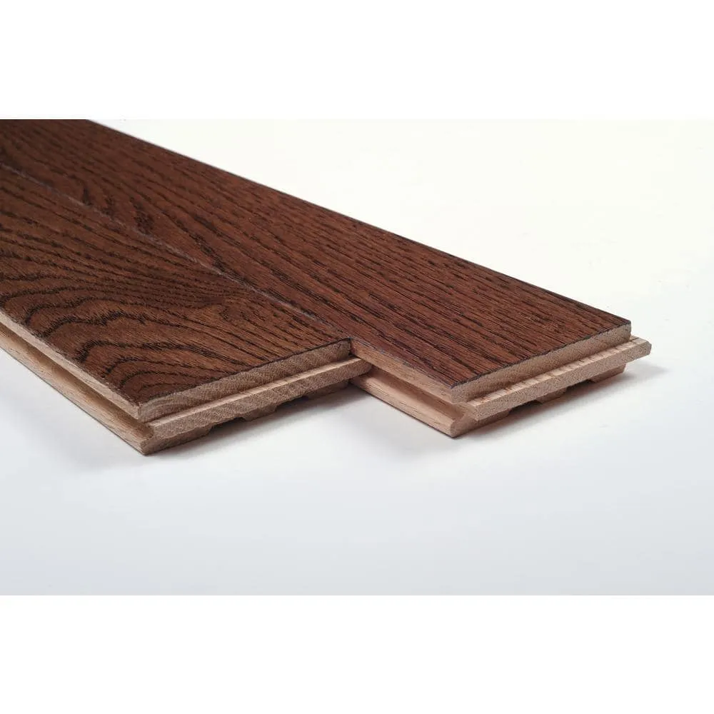 Blue Ridge Hardwood Flooring Bourbon Oak 3/4 in. T x 2-1/4 in. W Smooth Solid Hardwood Flooring (24 sq.ft./case), photo 7 of 9