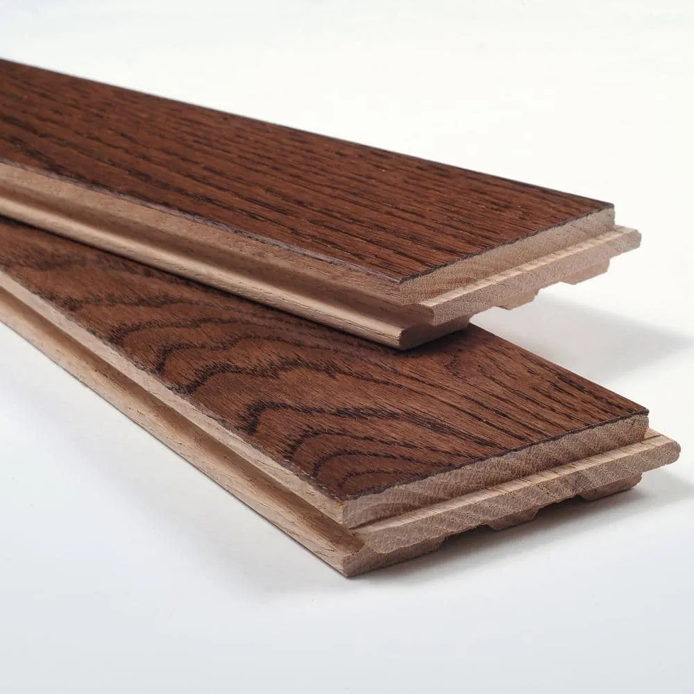 Blue Ridge Hardwood Flooring Bourbon Oak 3/4 in. T x 3 in. W Smooth Solid Hardwood Flooring (24 sq.ft./case), photo 8 of 9