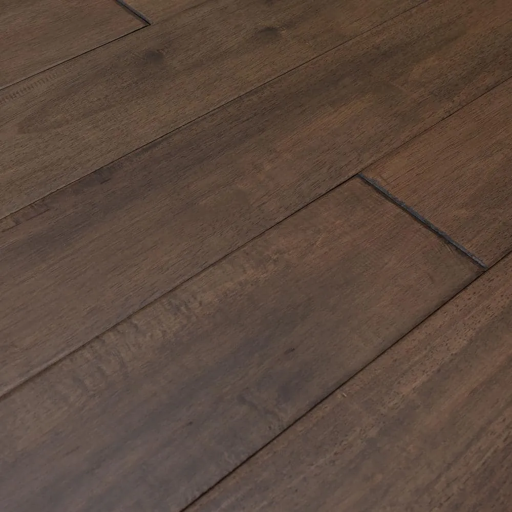 ASPEN FLOORING Bradford Caucho Wood 3/4 in. T x 4.5 in. W Light Distressed Solid Hardwood Flooring (21.82 sqft/case), photo 4 of 5