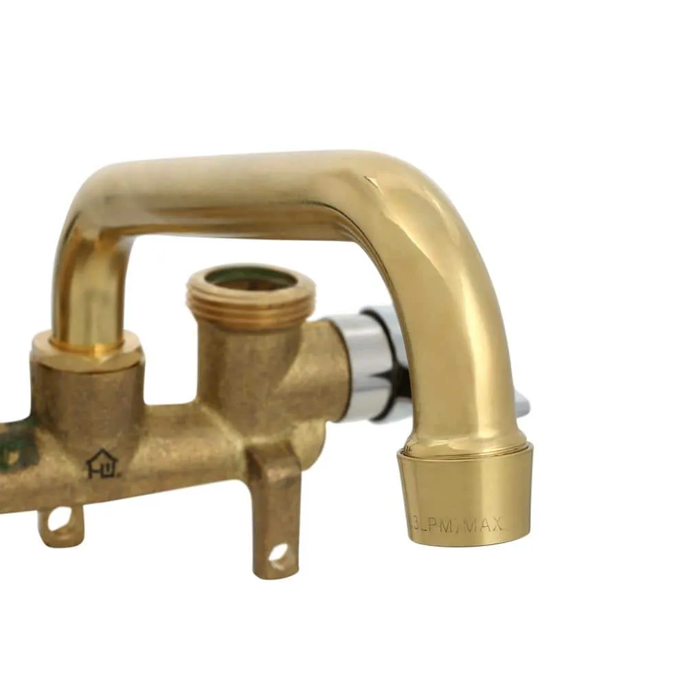 Homewerks Worldwide Rough Brass 2-Handle Laundry Tray Faucet, photo 3 of 3