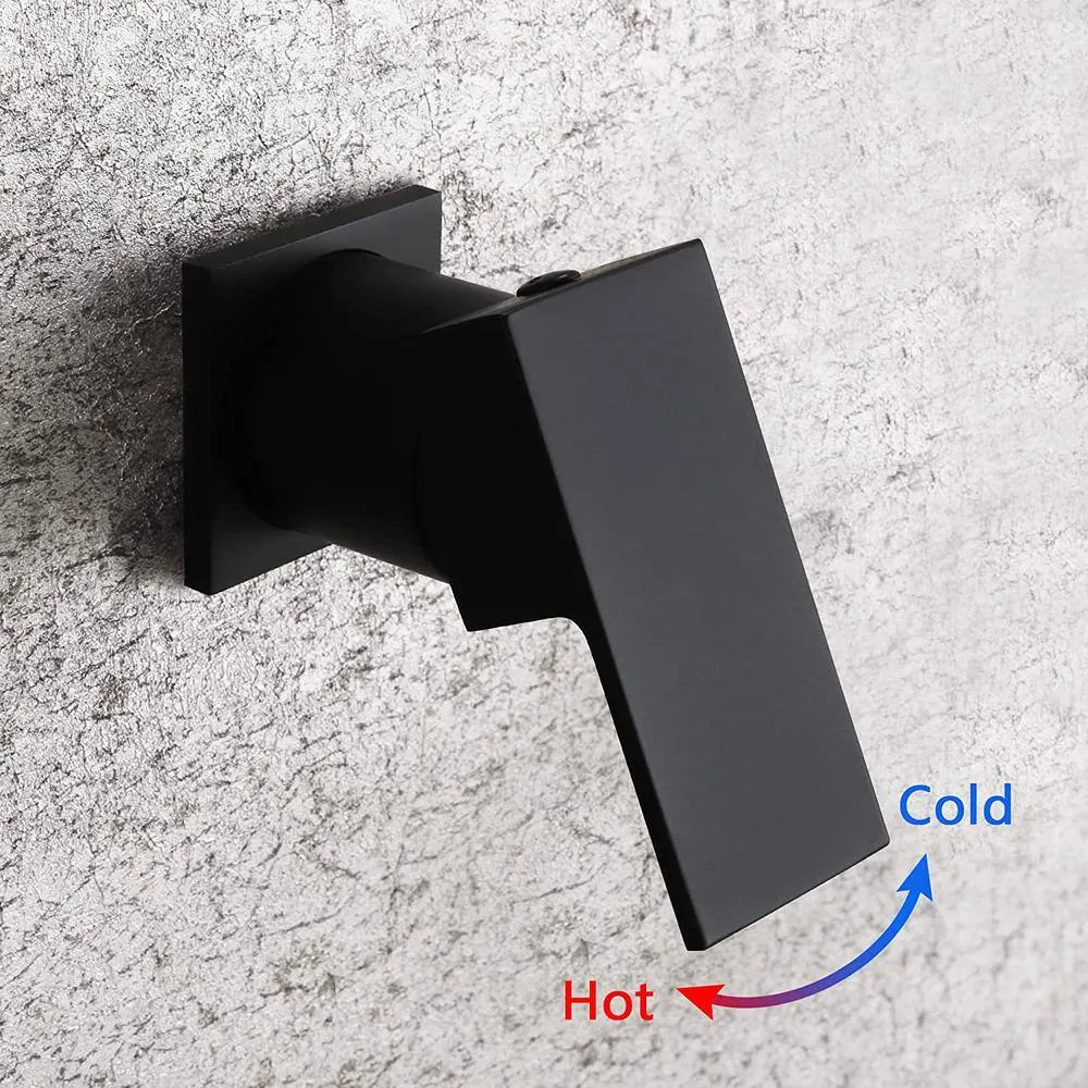 Unbranded Commercial Metering Double Handle Bathroom Sink Faucet, Wall Mount, Brass, photo 6 of 7