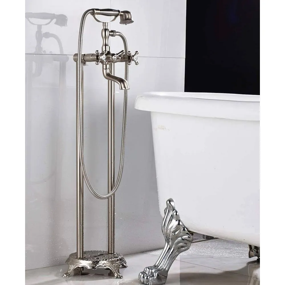 Unbranded Brass Double Handle Commercial Metering Bathroom Sink Faucet, photo 5 of 7