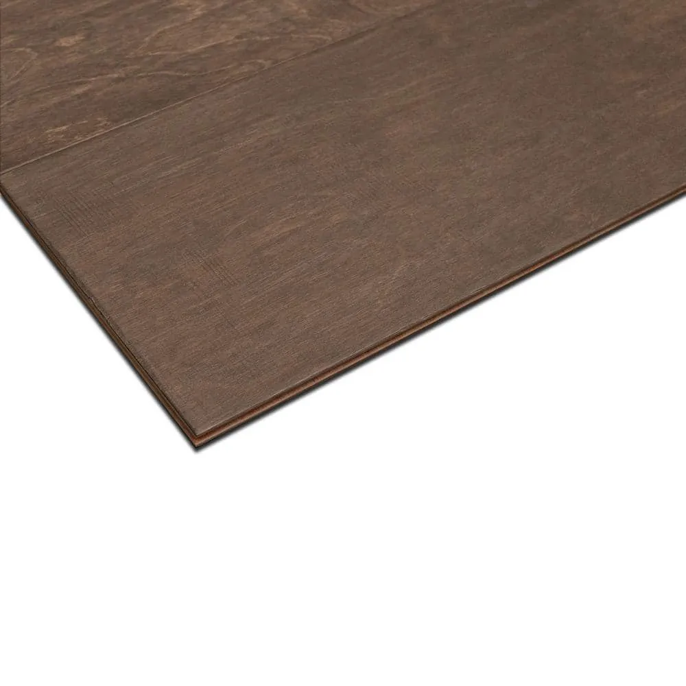 ASPEN FLOORING Braxton Birch 3/8 in. T x 6.5 in. W Tongue and Groove Light Distressed Engineered Hardwood Flooring (43.58 sq. ft./case), photo 5 of 5