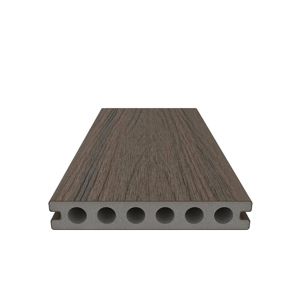 NewTechWood UltraShield Natural Voyager 1 in. x 6 in. x 8 ft. Brazilian IPE Hollow Composite Decking Board, photo 5 of 8