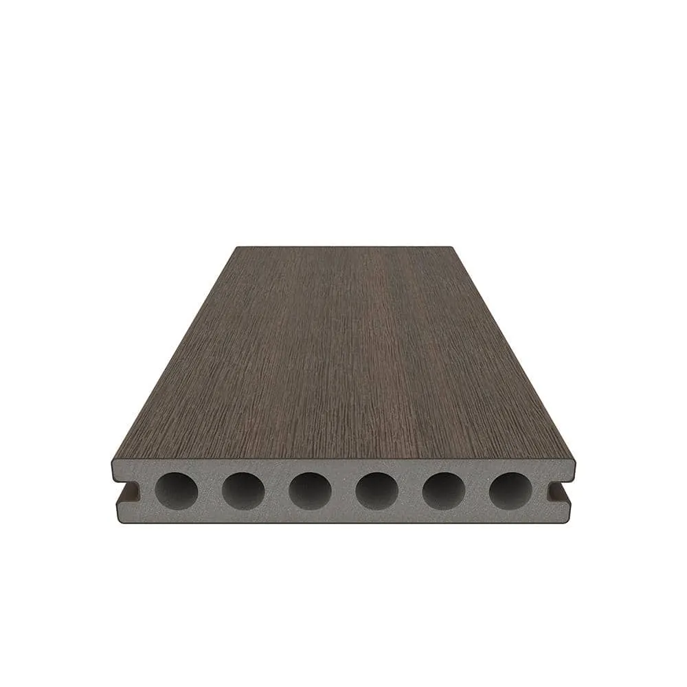 NewTechWood UltraShield Natural Voyager 1 in. x 6 in. x 8 ft. Brazilian IPE Hollow Composite Decking Board, photo 6 of 8