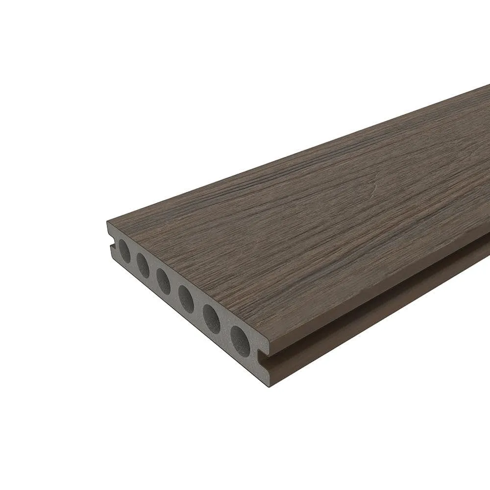 NewTechWood UltraShield Naturale Voyager 1 in. x 6 in. x 1 ft. Brazilian Ipe Hollow Composite Decking Board Sample, photo 7 of 8