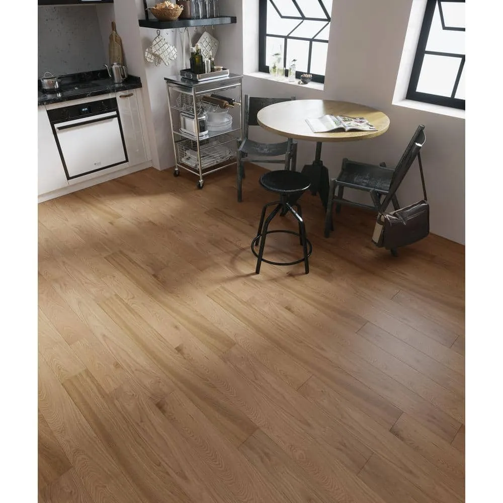 ACQUA FLOORS Brewster Oak 1/4 in. T x 5 in. W Click Lock Wire Brushed Engineered Hardwood Flooring (16.7 sq.ft./case), photo 7 of 7