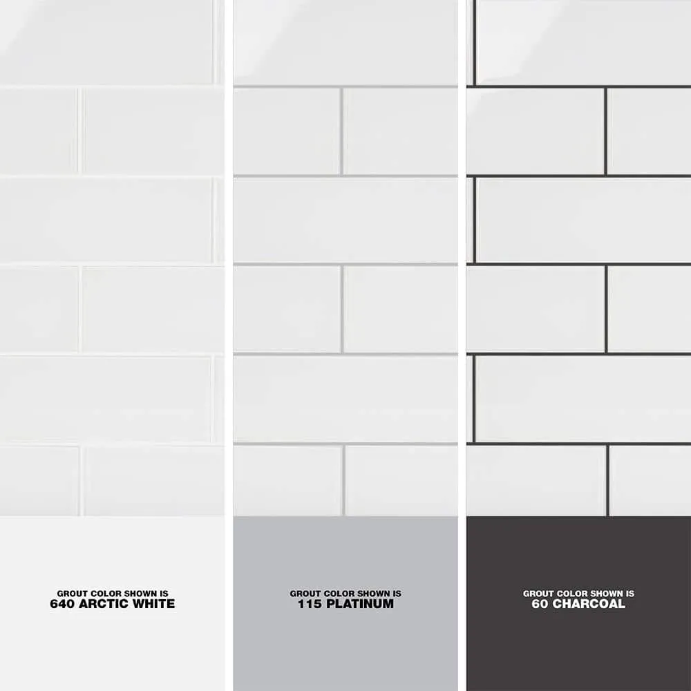 Ivy Hill Tile Contempo Bright White 4 in. x 12 in. x 8 mm Polished Glass Subway Floor and Wall Tile (15 Pieces, 5 sq. ft./Box), photo 3 of 7
