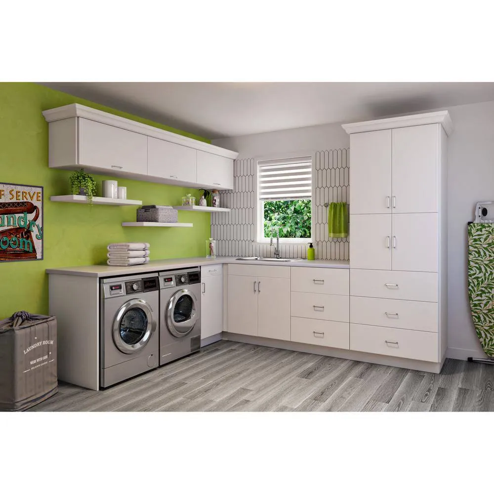 J COLLECTION Fairhope Bright White Slab Assembled Base Window Seat Kitchen Cabinet (30 in. W x 14.5 in. H x 24 in. D), photo 11 of 12