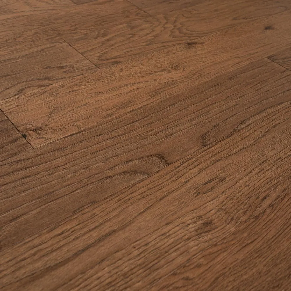 ASPEN FLOORING Brooke Hickory 3/8 in. T x 6.5 in. W Tongue and Groove Light Distressed Engineered Hardwood Flooring (43.6 sqft/case), photo 4 of 5