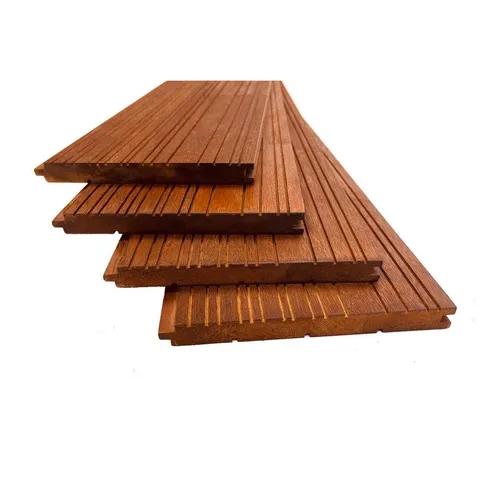 Thermally Modified Wood Siding Board 1 in × 6 in × 8 ft long in Grooved Design