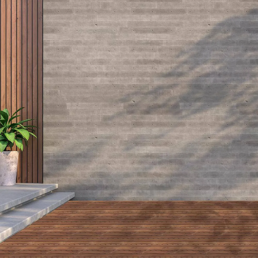 Tatayosi 12 in. x 12 in. Striped Pattern Outdoor Acacia Wood Interlocking Deck Tiles in Brown (10-Pieces), photo 2 of 9
