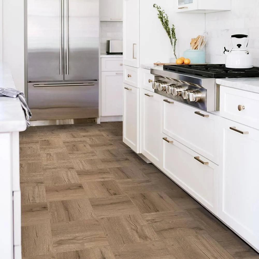 FloorPops Pickling 12 in. W x 12 in. L Peel and Stick Floor Vinyl Tiles (20 Tiles, 20 sq. ft. case), photo 3 of 8