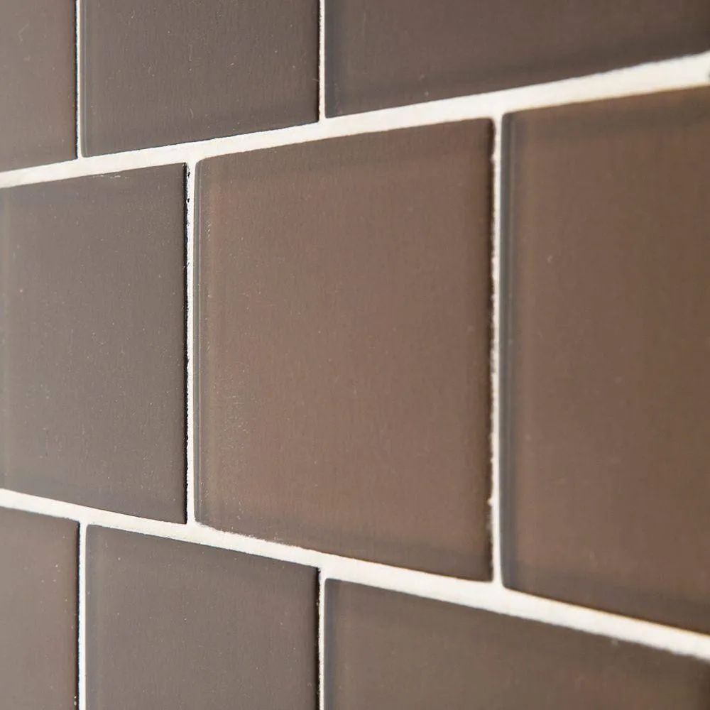 Jeffrey Court Lava Cake Cold Spray Browns/Tans 3 in. x 6 in. Glossy Glass Wall Tile (1 sq. ft. / pack), photo 3 of 6