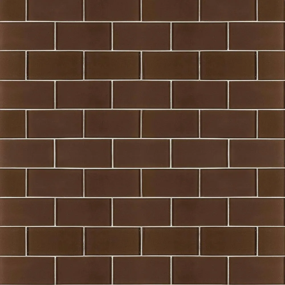 Jeffrey Court Lava Cake Cold Spray Browns/Tans 3 in. x 6 in. Glossy Glass Wall Tile (1 sq. ft. / pack), photo 2 of 6