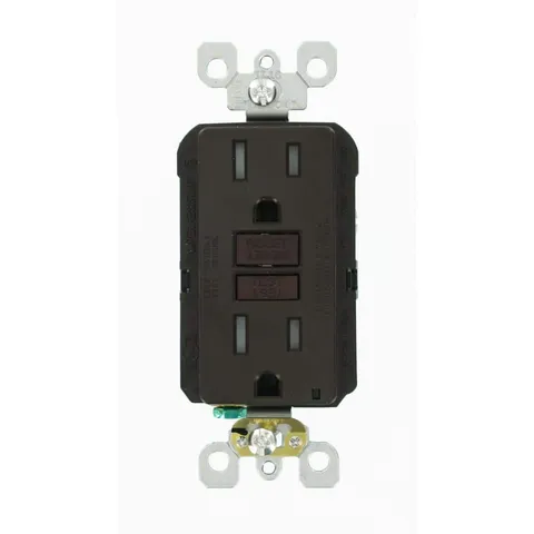 SmartlockPro Self-Test Tamper-Resistant GFCI Outlet (Brown)