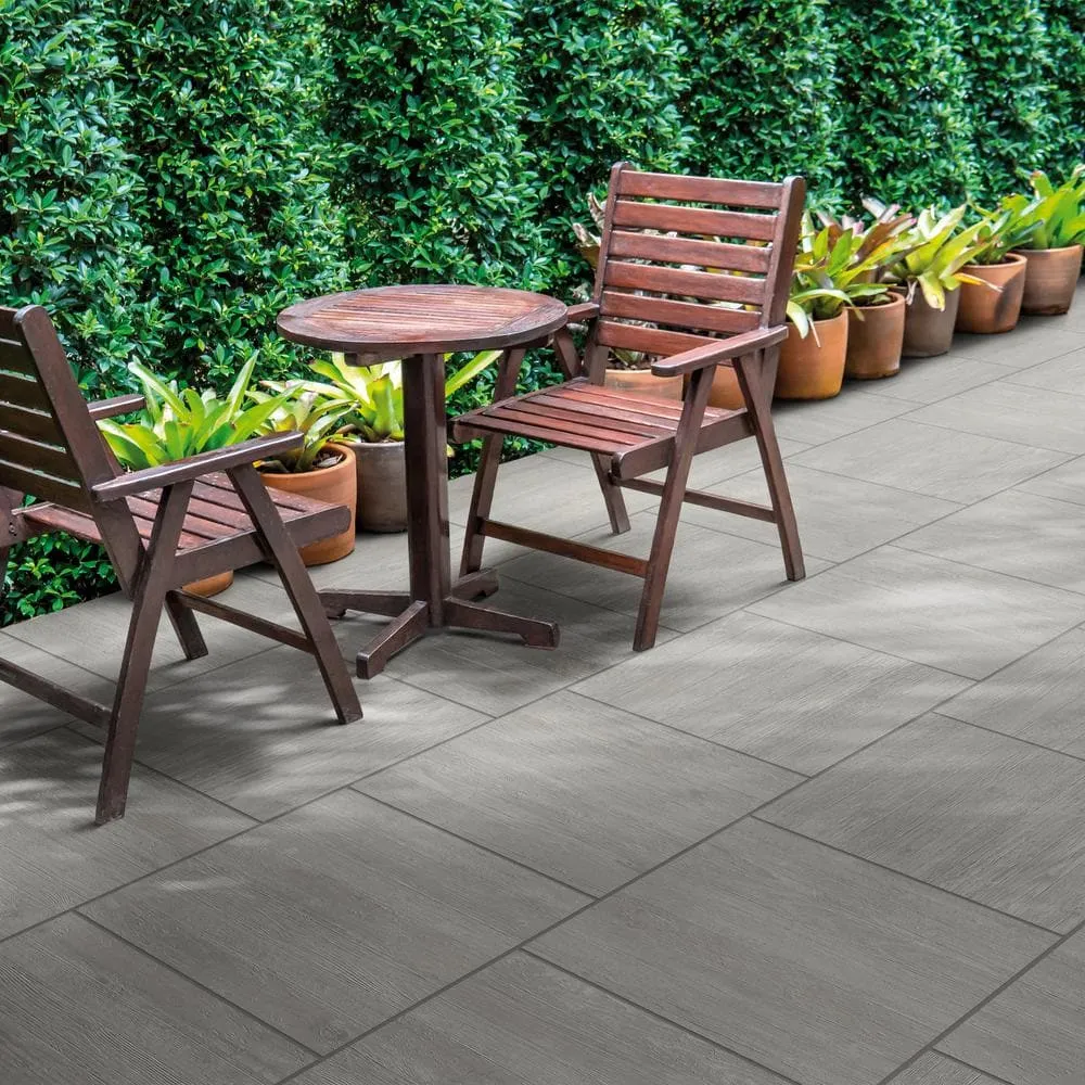 Corso Italia Foresta Brown 24 in. x 24 in. x 0.75 in. Wood Look Porcelain Paver, photo 3 of 7