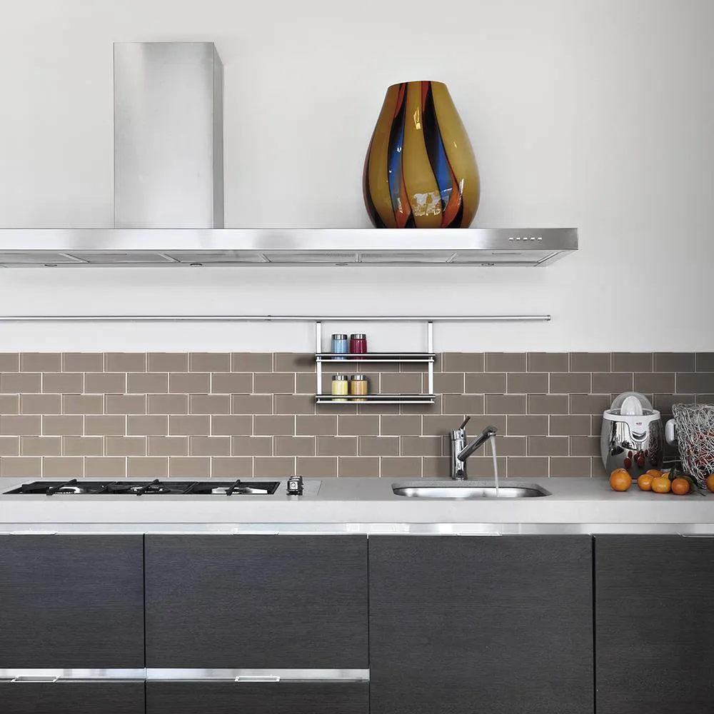 Jeffrey Court Fieldstone Gloss Browns/Tans 3 in. x 6 in. Glass Wall Tile (1 sq. ft. / Pack), photo 5 of 7