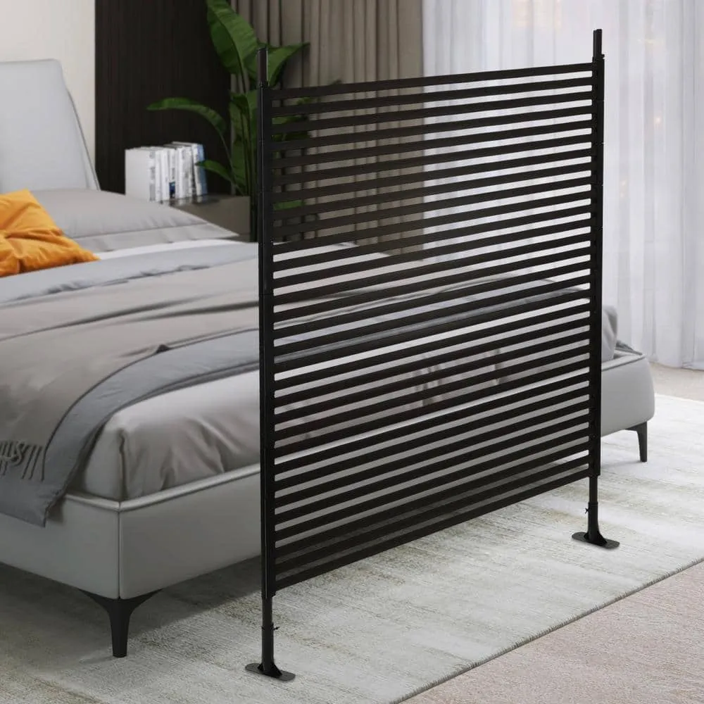 YIYIBYUS 5.91 ft. x 3.94 ft. Outdoor Metal Steel Freestanding Privacy Fence Screen Patio Garden Decorative Fence, photo 3 of 9