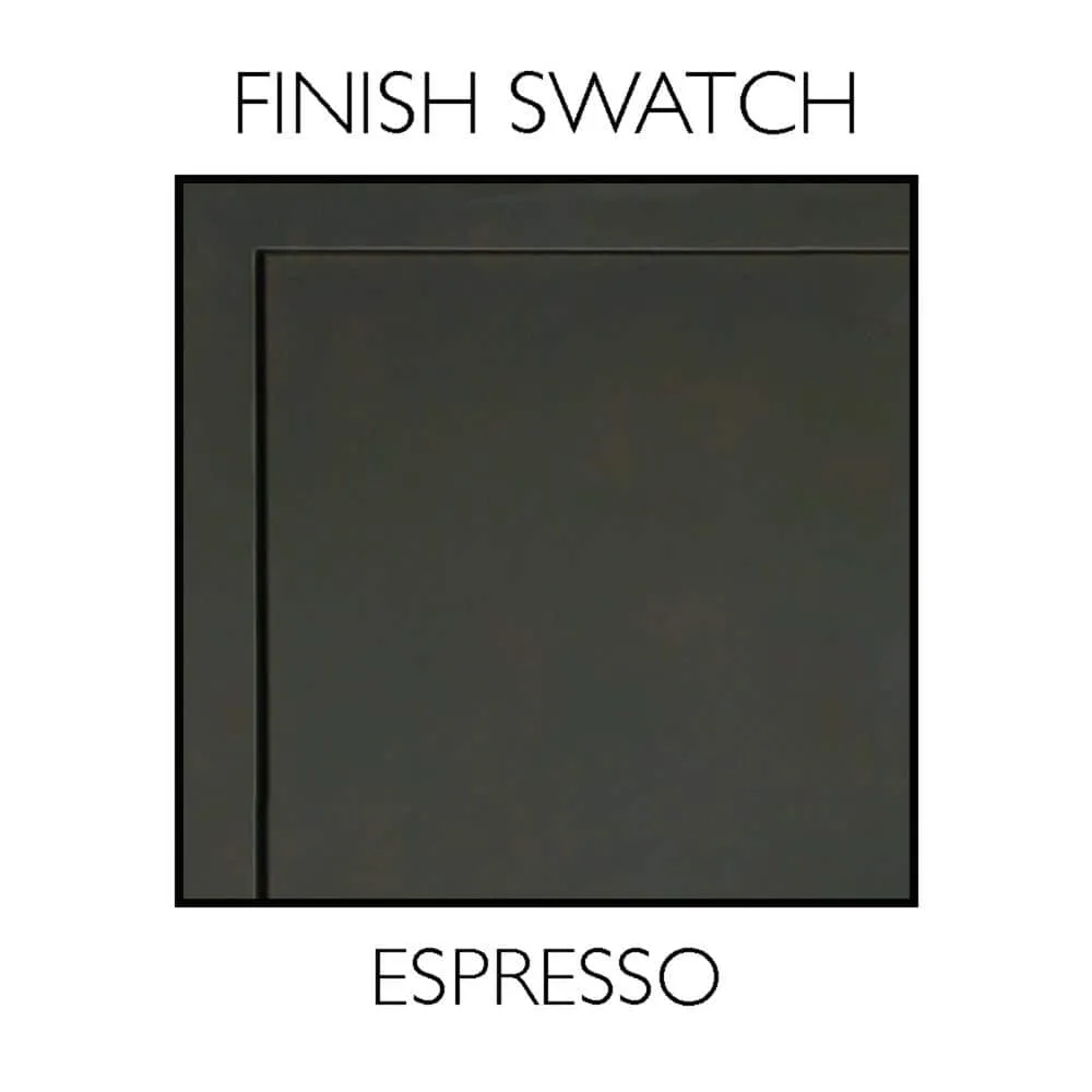 Design House Ventura 36 in. W x 30 in. H x 6 in. D Framed Tri-View Surface-Mount Bathroom Medicine Cabinet in Espresso, photo 9 of 12