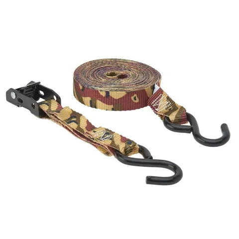 16 ft × 1 in Cam Buckle Tie-Down, 400 lbs Working Load, Desert Camo