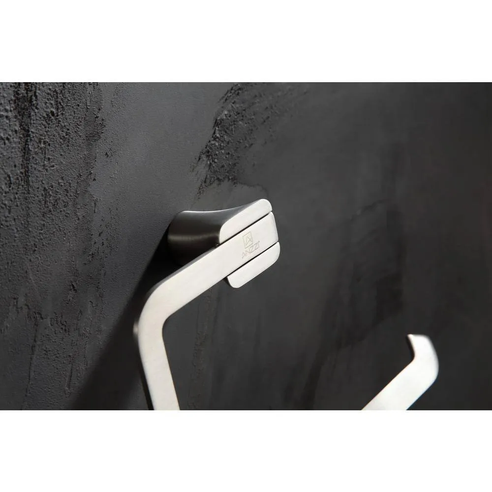 ANZZI Essence Series Wall-Mount Toilet Paper Holder in Brushed Nickel, photo 13 of 14