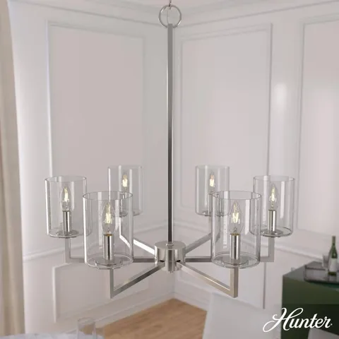 Kerrison 6-Light Brushed Nickel Island Chandelier