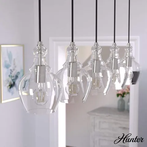 Maple Park 5-Light Brushed Nickel Chandelier