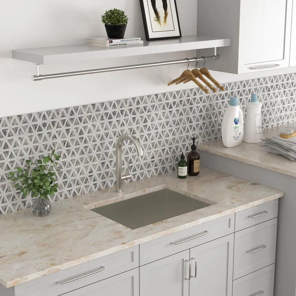 Sarlai 16 -Gauge Stainless Steel 23 in. Single Bowl Undermount Workstation Kitchen Sink Laundry Sink with All Accessories, photo 3 of 7