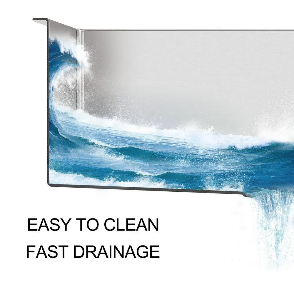 Cadeninc 22x22x12 Single Bowl Drop-In Laundry Utility Sink with Accessories, photo 5 of 6